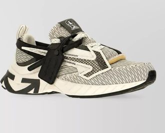 Off-white printed slip-on sneakers