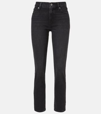 Frame Denim Borrowed cropped straight jeans
