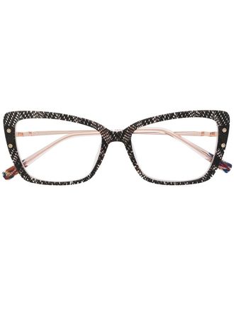 Missoni cat-eye glasses - women - Acetate/Metal - 47 - Black