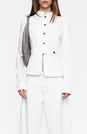 Lioness Brooklyn Denim Jacket in Porcelain at Nordstrom, Size X-Large