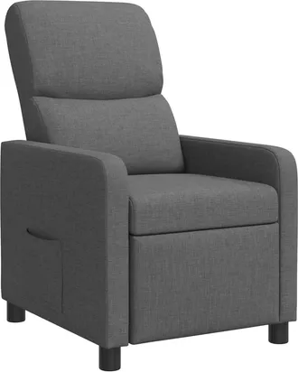 vidaXL Recliner Gris Oscuro Tela Vidaxl
