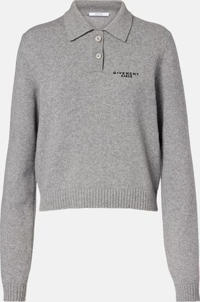 Givenchy Logo wool and cashmere polo sweater