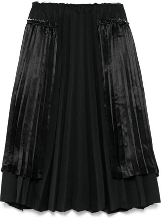 Comme Des Garçons Gonna midi plissé - Nero