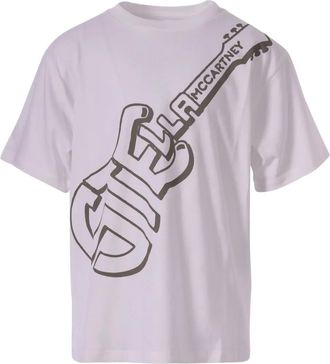Stella McCartney Stella Guitar cotton T-shirt - kids - Cotton - 12 - White