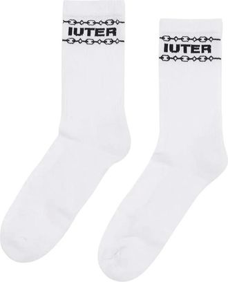 Iuter Iuter, Fitness, unisex, Wit, ONE Size, Katoen, Chain Sokken