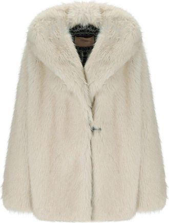 Twin-Set GIACCA IN ECO PELLICCIA BEIGE TWINSET