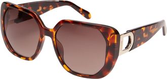 Fossil Womens Dawn Rectangle Sunglasses