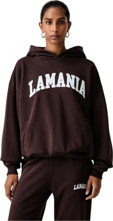 La Mania LOS Hoodie - Dames - Sweatshirts & Hoodies - Bruin - Maat: Xs/S Katoen