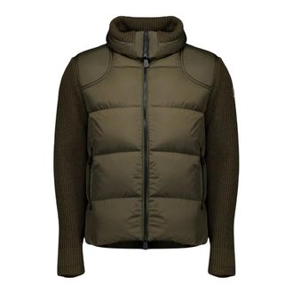 Moncler Bi-Materiaal Jas - Heren - Jassen - Groen - Maat: S Wol