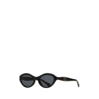 Valentino Garavani Sunglasses, female, Black, Size: 52 MM VLogo Signature Cat-Eye Sunglasses