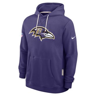 Nike Baltimore Ravens Initial Home Sideline Nike Mens Dri-FIT NFL Pullover Hoodie in Purple | 03AZ52M8G-A0M
