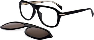Eyewear by David Beckham Square Zonnebril - unisex - Brillen - Zwart - 54 MM - Accessoires