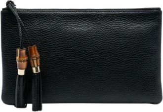 Gucci Pre-owned Clutches, female, Black, Size: ONE SIZE Pre-owned Leather clutches