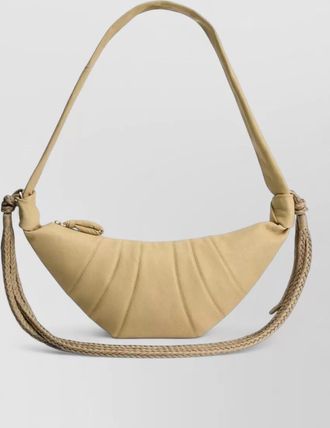 Christophe Lemaire curved shoulder bag knotted rope strap