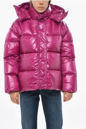 Aspesi Nylon GUMMO Down Jacket with Hood size M