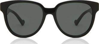Gucci GG0960SA Asian Fit 002 Womens Sunglasses Black Size 55 - Free RX Lenses - Free RX Lenses