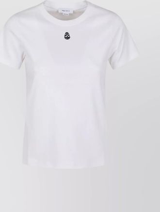 Alexander McQueen cotton skull embroidered t-shirt