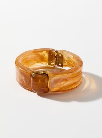 Clio Blue Womens Gemstone sheer-effect bangle bracelet