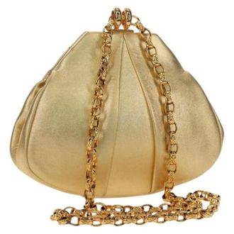 Chanel Pre-owned Vintage Schoudertas - Dames - Pre-owned - Geel - Maat: ONE Size Leer