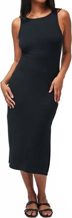 Travis Mathew Cloud Rib Hadley Wood Dress In Black