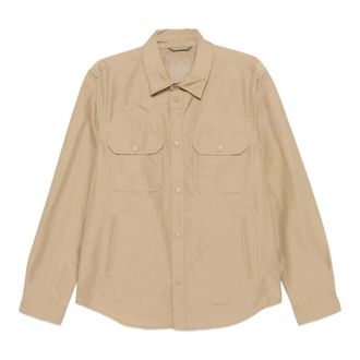 Woolrich Light Jackets, male, Beige, Size: 2XL Jacket with pockets