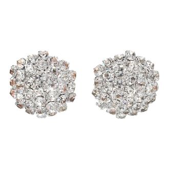 Self Portrait Earrings, female, Gray, Size: ONE SIZE Crystal Flower Earrings