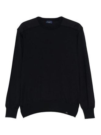 Paul & Shark Crewneck Wool Sweater With Inserts