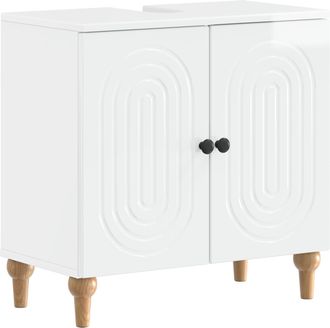 vidaXL Mueble De Lavabo Para Ba&ntilde;o Alkmaar Blanco Brillante Vidaxl