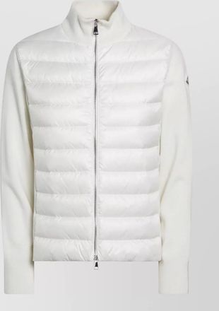 Moncler high collar long sleeve quilted top