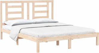 vidaXL Vidaxl - Estructura de cama sin colchón madera maciza de pino 160x200 cm