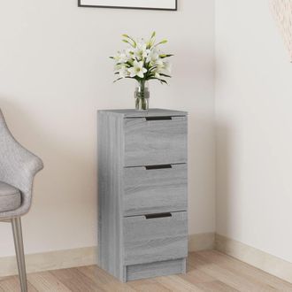 vidaXL Vidaxl Credenza Grigio Sonoma 30x30x70 Cm In Legno Multistrato
