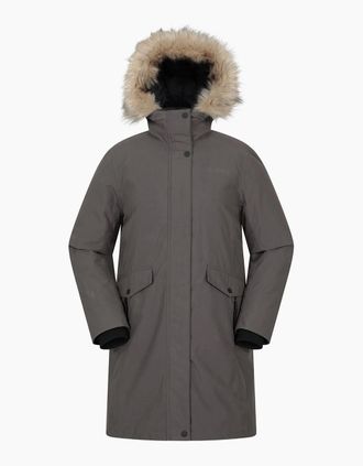 Mountain Warehouse Womens Mountain Warehouse Womens/Ladies Marlow Extreme Down Waterproof Parka - Grey - Size: 12
