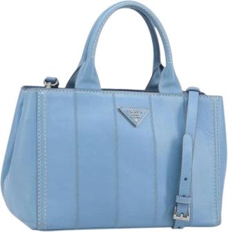 Prada Pre-owned Handbags, female, Blue, Size: ONE SIZE Pre-owned Vintage Handbag