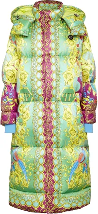 Philipp Plein Nylon Bomber Long print New Baroque