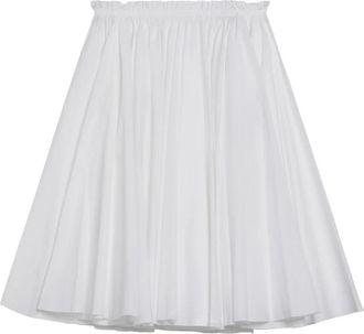 Ami Midi Corolla Rok - Dames - Korte rokken - Wit - XS - Katoen - Rokken