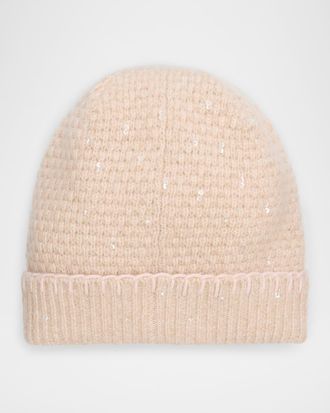 Carolyn Rowan Tweeded Cashmere Beanie