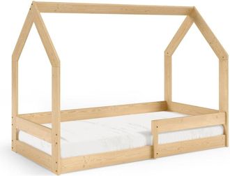 AKL FURNITURE Cama infantil pino beige 80x160