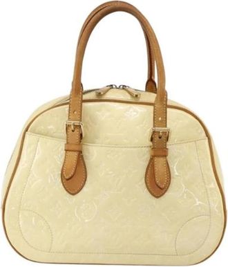 Louis Vuitton Pre-owned Vintage Handbag - Dames - Vintage Handtas - Beige - ONE Size - Leer - Vintage