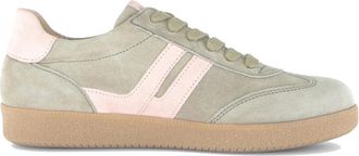 Gabor Sneaker met veters - Dames - Sneakers - Groen - 42 EU - Leer - Schoenen