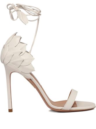 Aquazzura leather pumps - women - Goat Skin/Calf Leather/Calf Leather - 39 - White