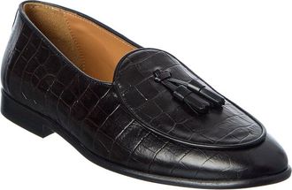J.McLaughlin J.Mclaughlin Oskar Crocodile Leather Loafer