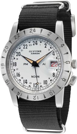 Glycine Airman Vintage Noon Purist Mens Watch