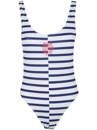 Jean Paul Gaultier Swimsuit Printed Asymetric Mariniere