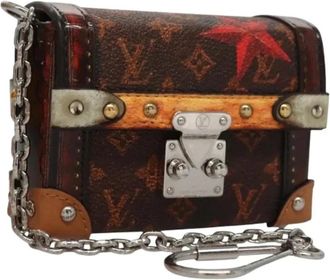 Louis Vuitton Pre-owned Wallets, female, Brown, Size: ONE SIZE Pre-owned Essential Trunk Charm