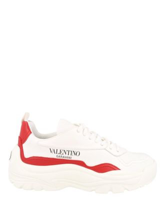 Valentino VLogo Gumboy Leather Low-Top Sneakers