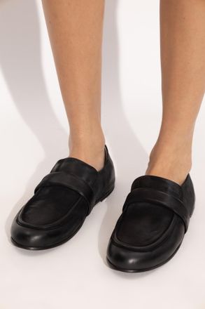 Mars&egrave;ll Streccoblocco Leather Moccasins, Womens, Black