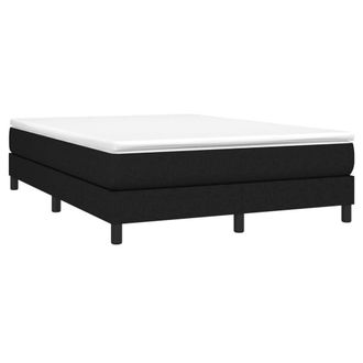 Berkfield Home Durable Box Spring Bed Frame Black 135x190 cm Double Fabric