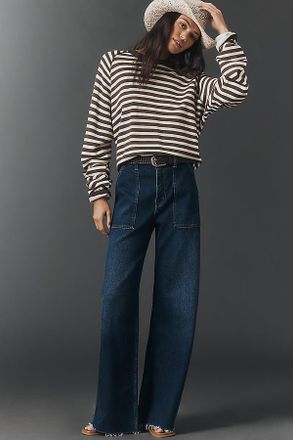 Pistola Denim Penny Utility High-Rise Wide-Leg Jeans