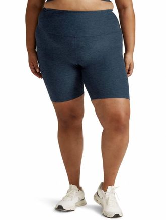 Beyond Yoga Spacedye Keep Pace Pull-On Short - Plus Size In Nocturnal Navy