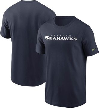 Nike Mens Nike College Navy Seattle Seahawks Team Wordmark T-Shirt at Nordstrom, Size Large